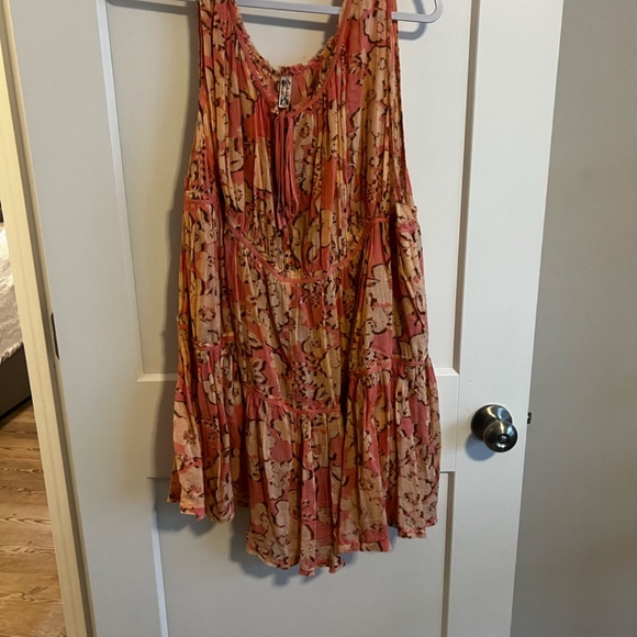Free People Pink Floral Mini/ Romper - Picture 3 of 3